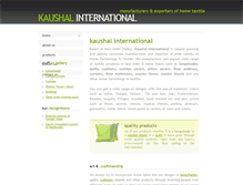 Tablet Screenshot of kaushalinternational.com